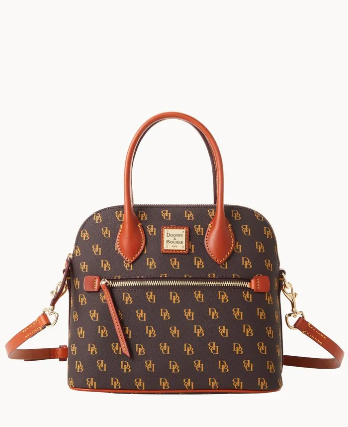 Woman Gretta Domed Satchel Brown Tmoro Dooney and Bourke Satchels