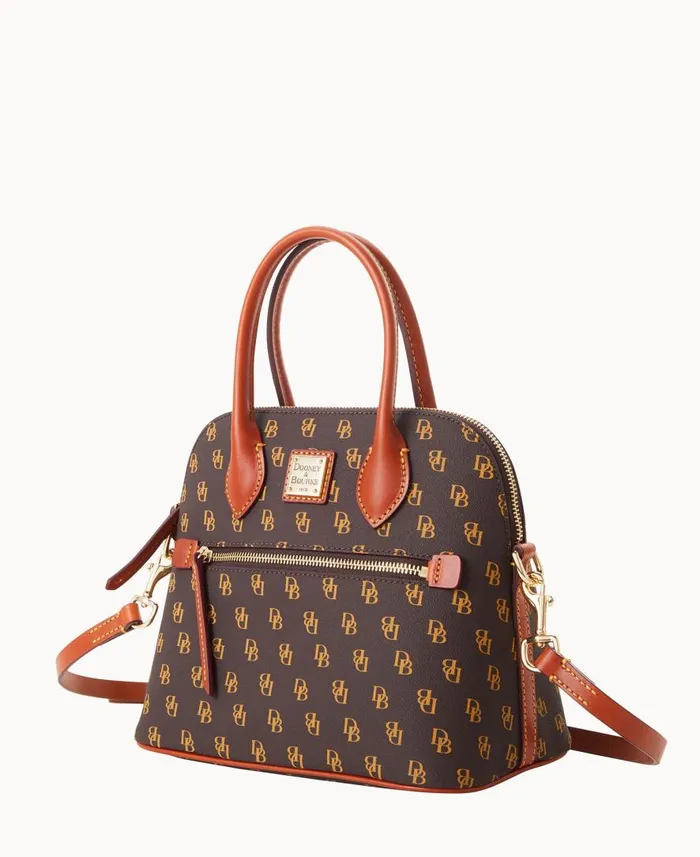Woman Gretta Domed Satchel Brown Tmoro Dooney and Bourke Satchels Woman Gretta Domed Satchel Brown Tmoro Dooney and Bourke Satchels