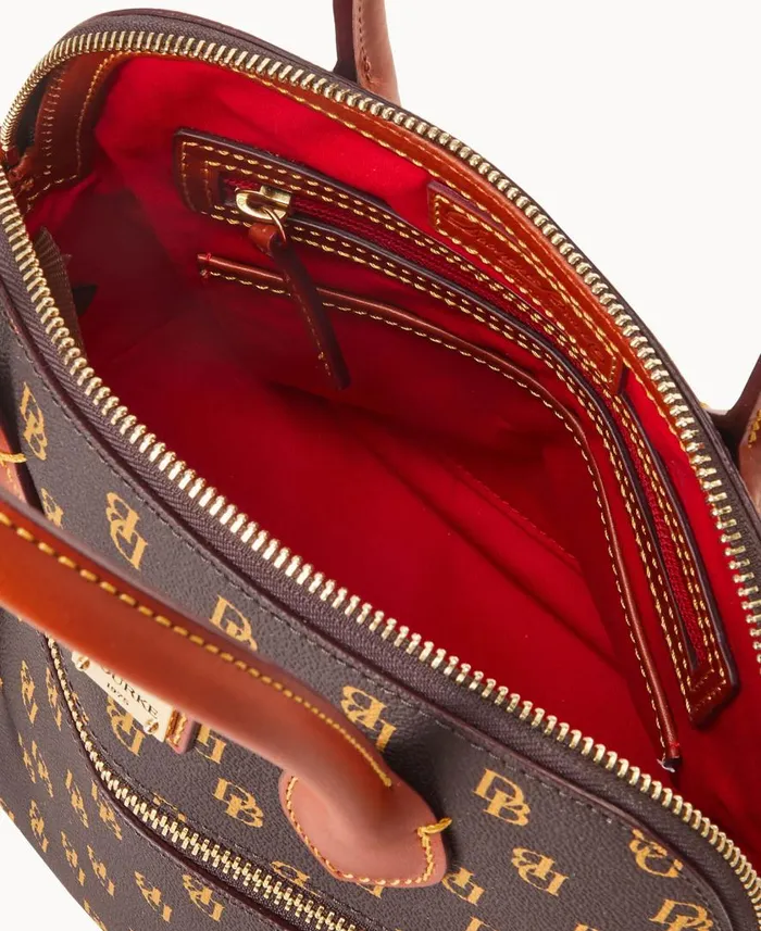 Woman Gretta Domed Satchel Brown Tmoro Dooney and Bourke Satchels Woman Gretta Domed Satchel Brown Tmoro Dooney and Bourke Satchels