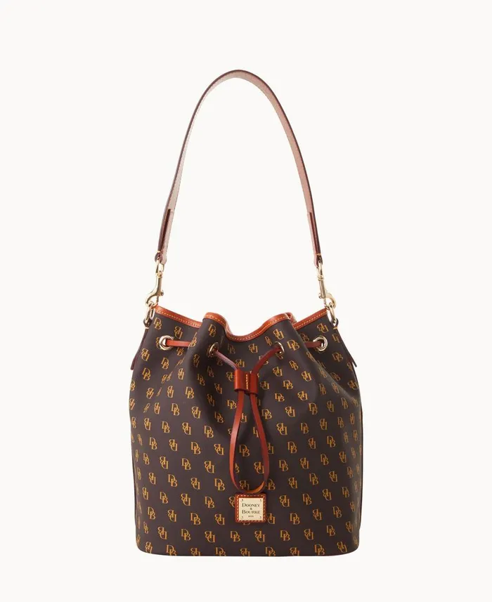 Woman Gretta Drawstring Brown Tmoro Dooney and Bourke Shoulder Bags