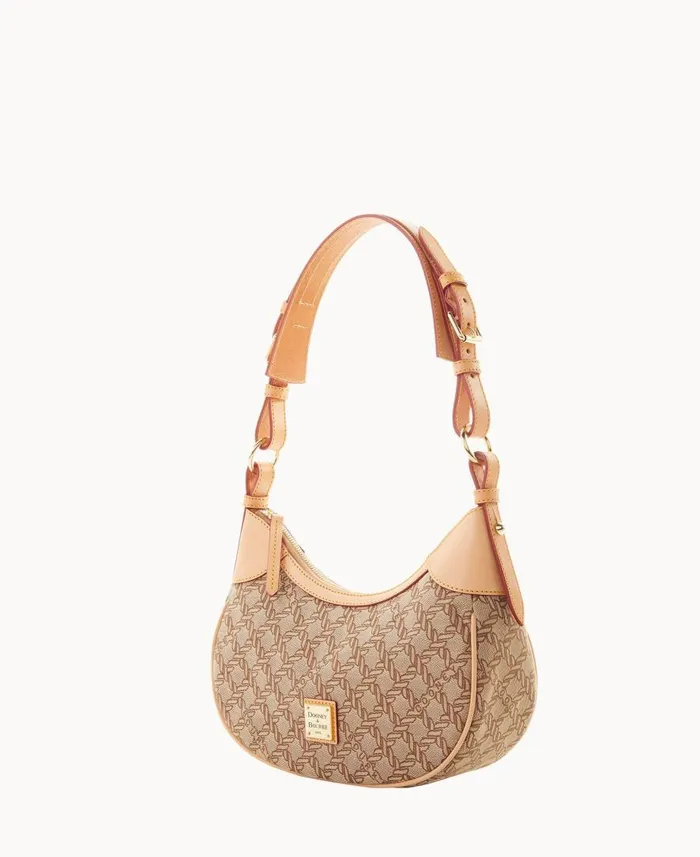 Woman Maritime Small Hobo Brown Dooney and Bourke Shoulder Bags Woman Maritime Small Hobo Brown Dooney and Bourke Shoulder Bags