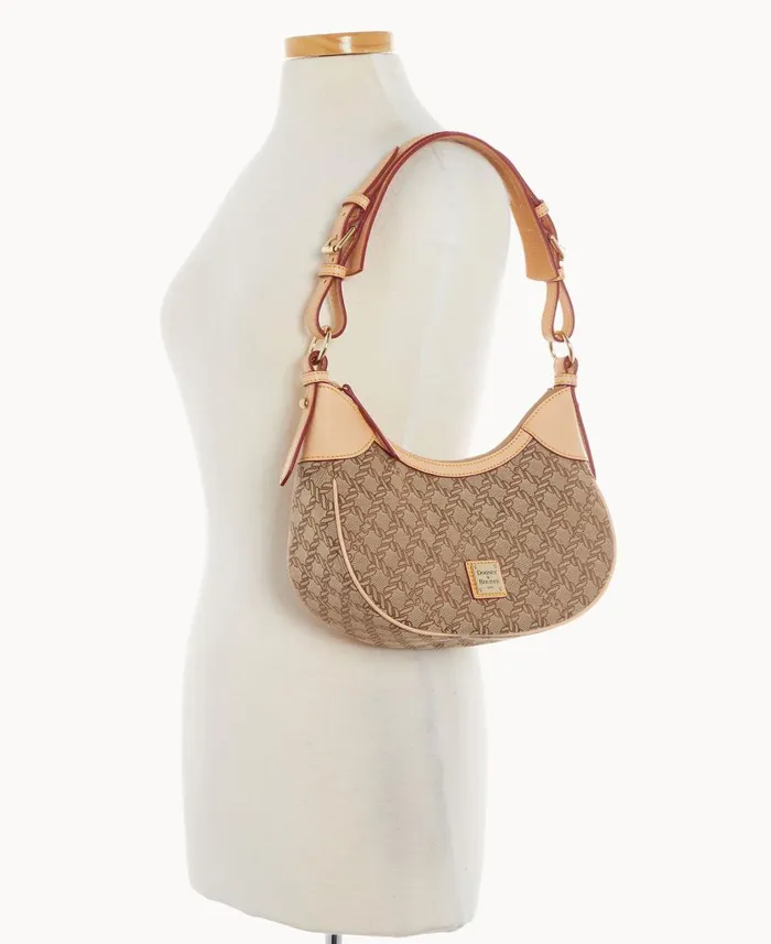 Woman Maritime Small Hobo Brown Dooney and Bourke Shoulder Bags Woman Maritime Small Hobo Brown Dooney and Bourke Shoulder Bags
