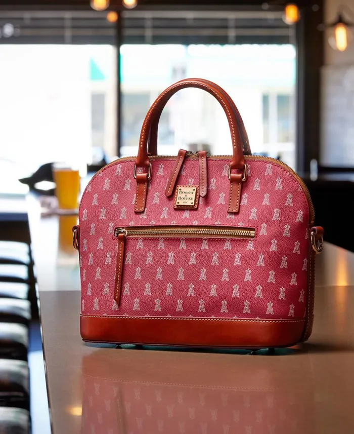 Woman MLB Angels Domed Zip Satchel Angels Dooney and Bourke Satchels Woman MLB Angels Domed Zip Satchel Angels Dooney and Bourke Satchels
