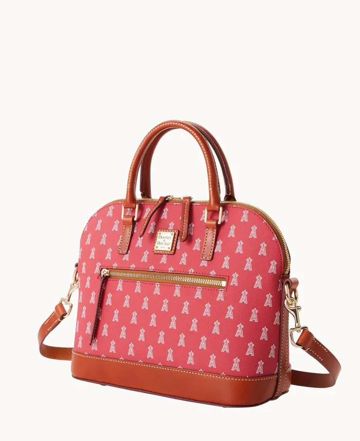 Woman MLB Angels Domed Zip Satchel Angels Dooney and Bourke Satchels Woman MLB Angels Domed Zip Satchel Angels Dooney and Bourke Satchels