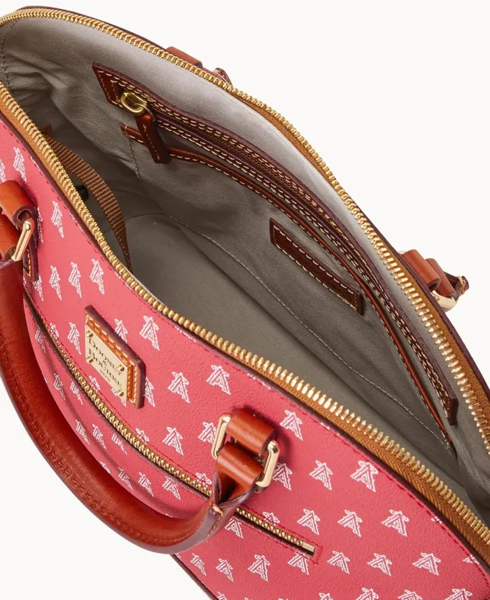Woman MLB Angels Domed Zip Satchel Angels Dooney and Bourke Satchels Woman MLB Angels Domed Zip Satchel Angels Dooney and Bourke Satchels