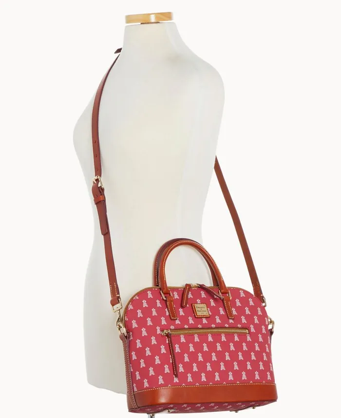 Woman MLB Angels Domed Zip Satchel Angels Dooney and Bourke Satchels Woman MLB Angels Domed Zip Satchel Angels Dooney and Bourke Satchels