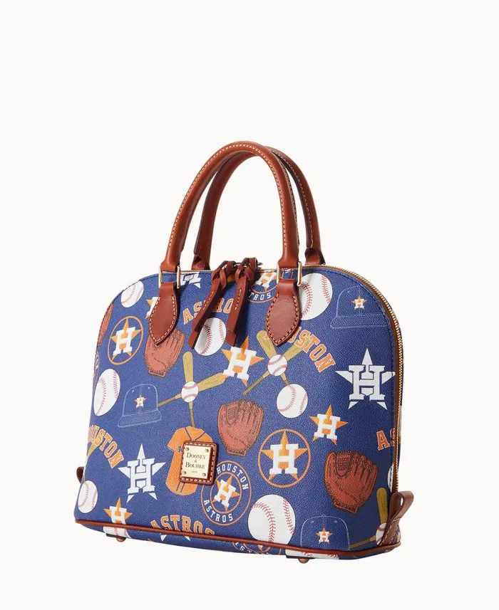 Woman MLB Astros Zip Zip Satchel Astros Dooney and Bourke Satchels Woman MLB Astros Zip Zip Satchel Astros Dooney and Bourke Satchels