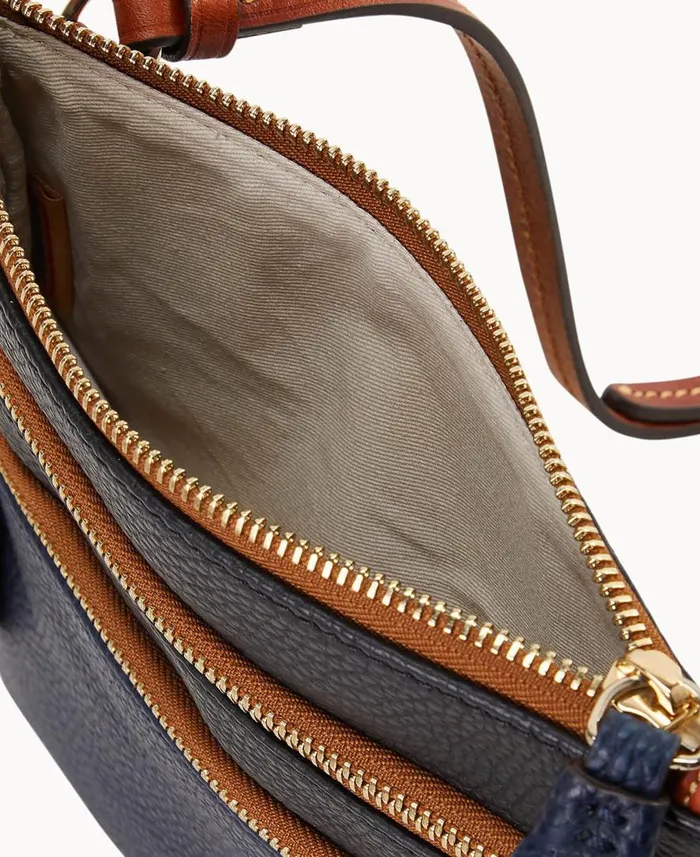Woman MLB Braves Triple Zip Crossbody Braves Dooney and Bourke Crossbodies Woman MLB Braves Triple Zip Crossbody Braves Dooney and Bourke Crossbodies