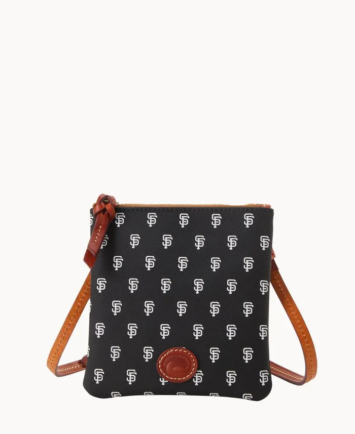 Woman MLB Giants Small North South Top Zip Crossbody Giants Dooney and Bourke Crossbodies