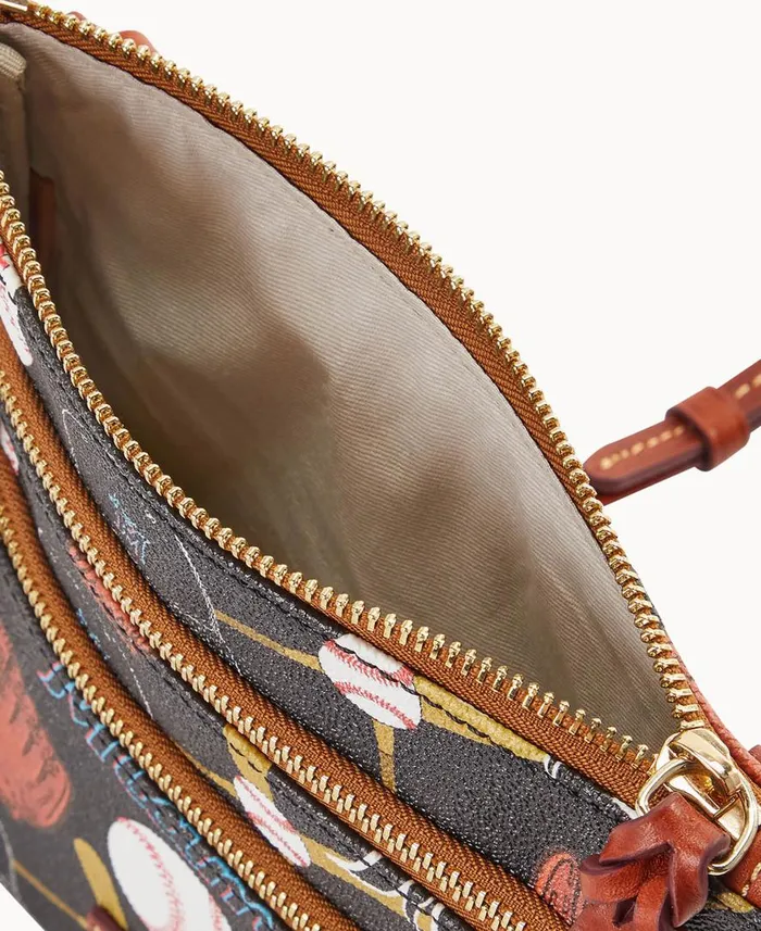 Woman MLB Marlins N S Triple Zip Crossbody Marlins Dooney and Bourke Crossbodies Woman MLB Marlins N S Triple Zip Crossbody Marlins Dooney and Bourke Crossbodies