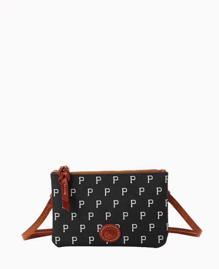 Woman MLB Pirates Top Zip Crossbody Pirates Dooney and Bourke Crossbodies