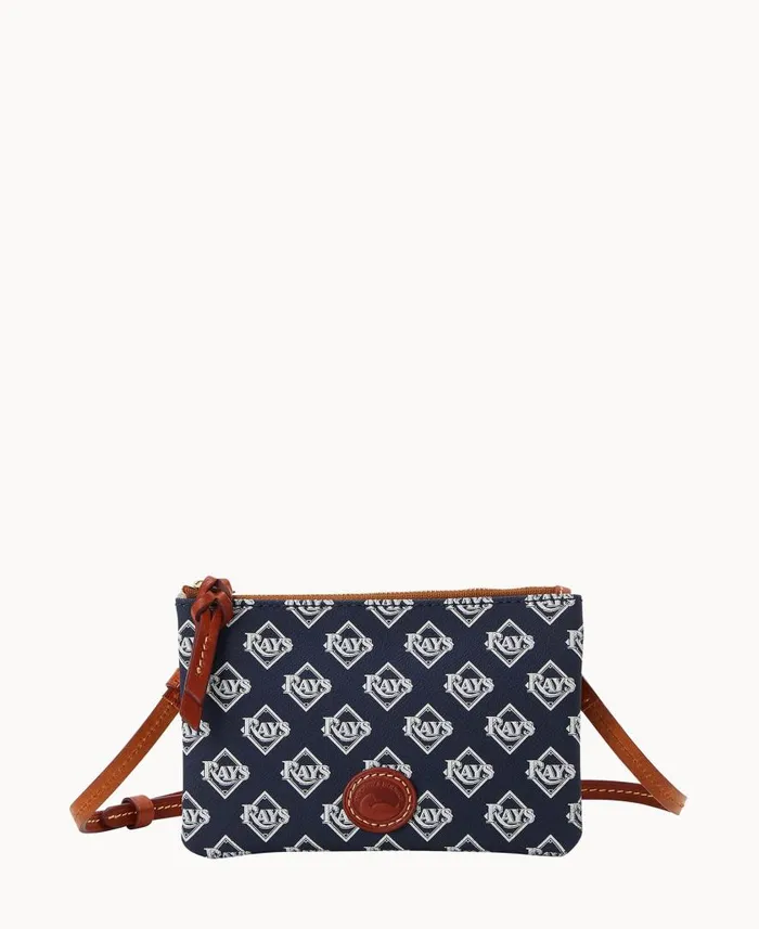Woman MLB Rays Top Zip Crossbody Rays Dooney and Bourke Crossbodies