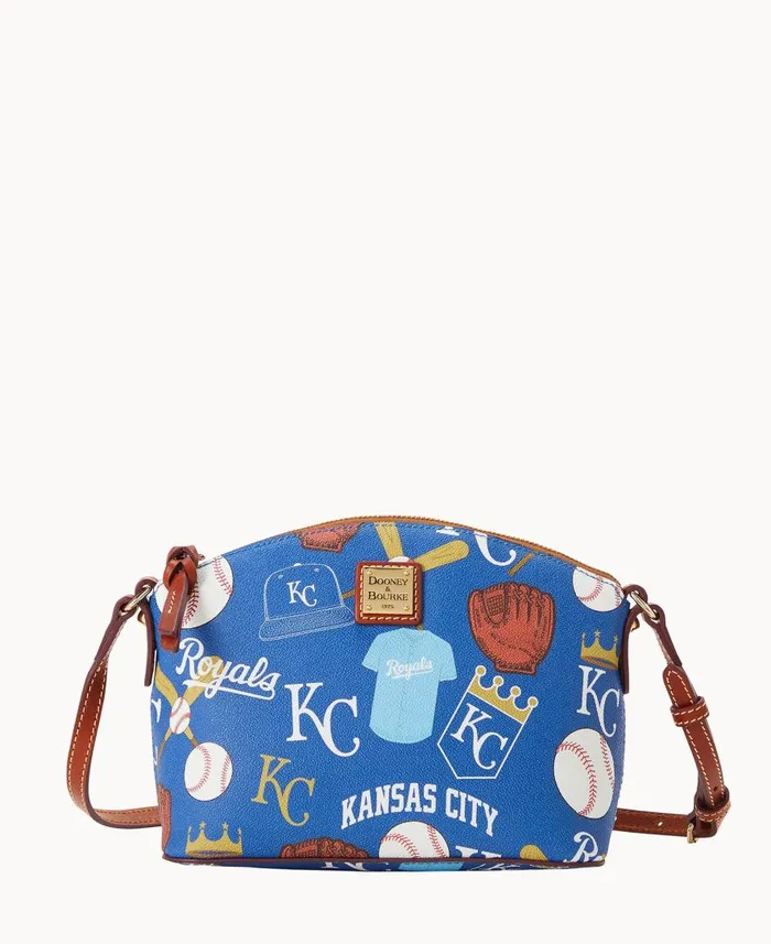 Woman MLB Royals Suki Crossbody Royals Dooney and Bourke Crossbodies