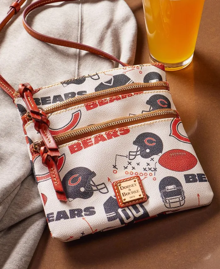 Woman NFL Bears N S Triple Zip Crossbody Bears Dooney and Bourke Crossbodies Woman NFL Bears N S Triple Zip Crossbody Bears Dooney and Bourke Crossbodies