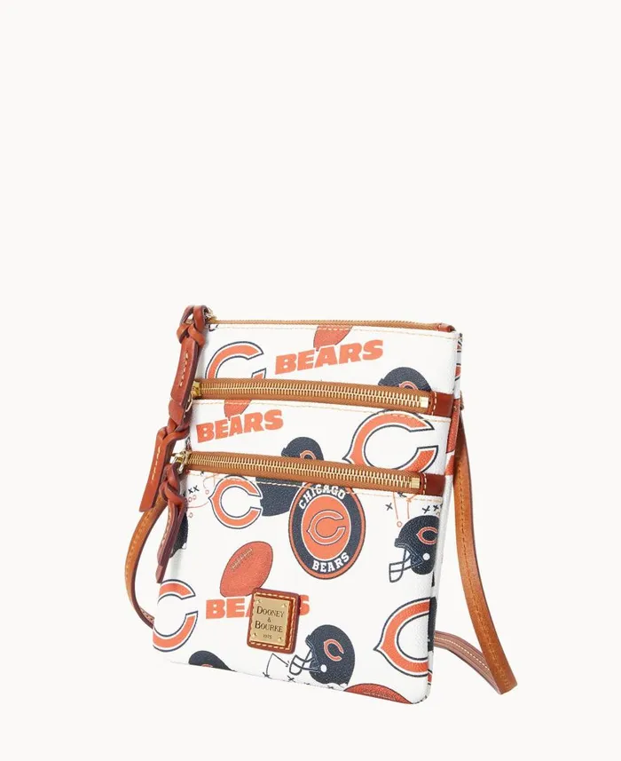 Woman NFL Bears N S Triple Zip Crossbody Bears Dooney and Bourke Crossbodies Woman NFL Bears N S Triple Zip Crossbody Bears Dooney and Bourke Crossbodies