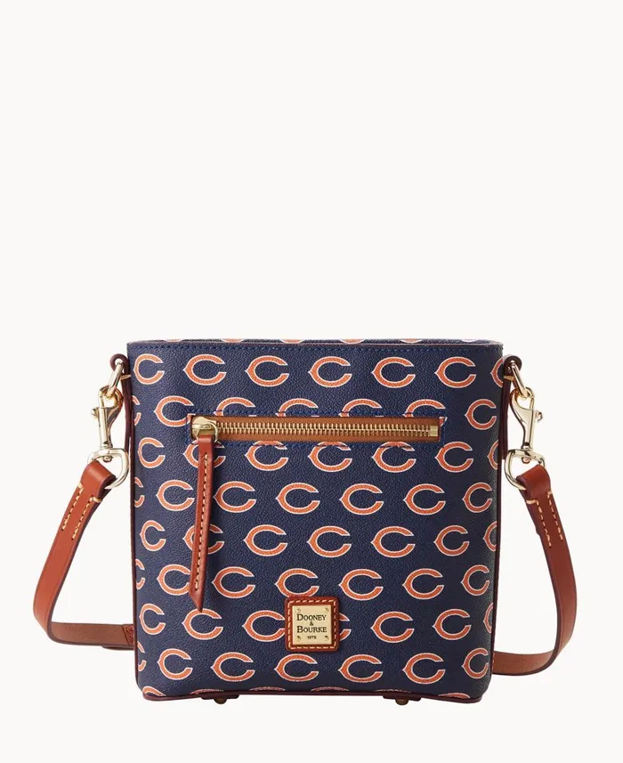 Woman NFL Bears Small Zip Crossbody Bears Dooney and Bourke Crossbodies