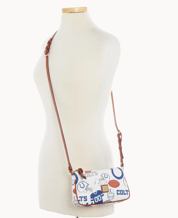 Woman NFL Colts Lexi Crossbody Sm Coin Case Colts Dooney and Bourke Crossbodies Woman NFL Colts Lexi Crossbody Sm Coin Case Colts Dooney and Bourke Crossbodies
