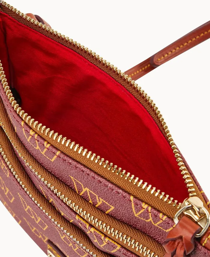 Woman NFL Commanders N S Triple Zip Crossbody Commanders Dooney and Bourke Crossbodies Woman NFL Commanders N S Triple Zip Crossbody Commanders Dooney and Bourke Crossbodies