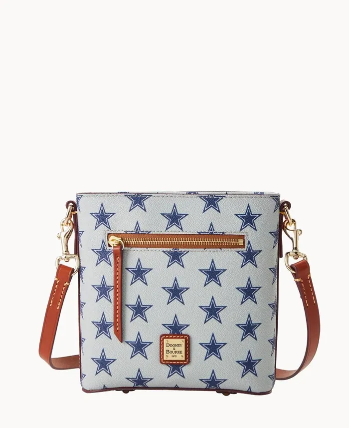 Woman NFL Cowboys Small Zip Crossbody Cowboys Dooney and Bourke Crossbodies