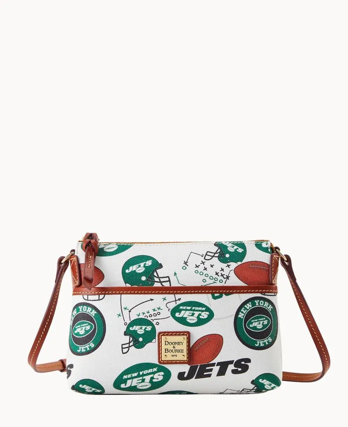 Woman NFL Jets Ginger Crossbody New York Jets Dooney and Bourke Crossbodies