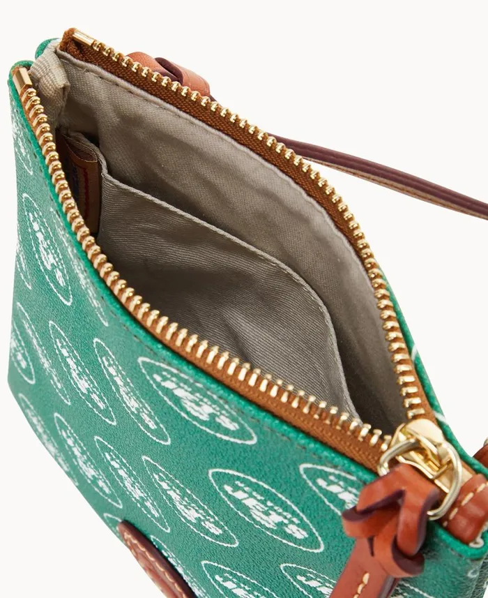 Woman NFL Jets Small North South Top Zip Crossbody Jets Dooney and Bourke Crossbodies Woman NFL Jets Small North South Top Zip Crossbody Jets Dooney and Bourke Crossbodies