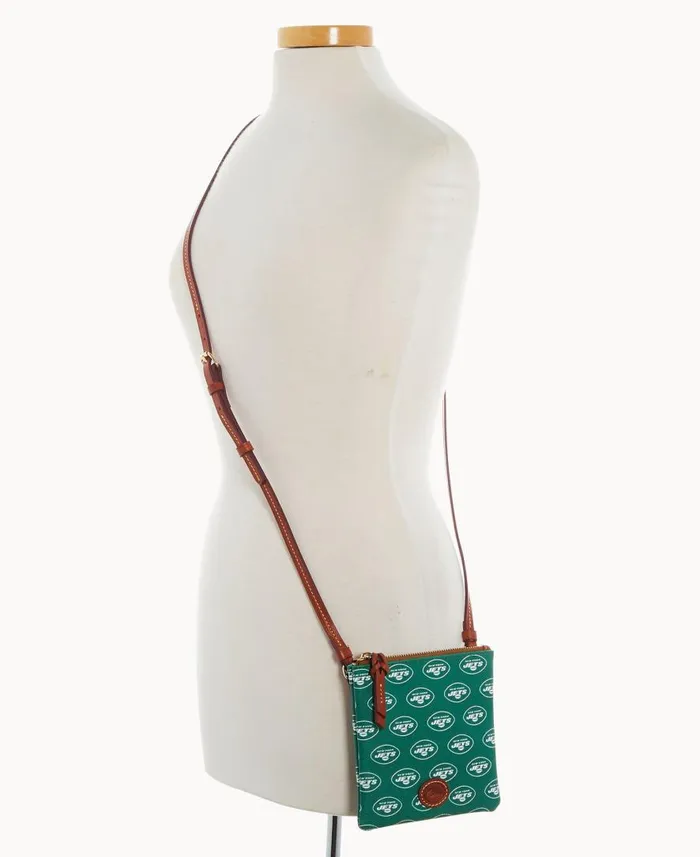 Woman NFL Jets Small North South Top Zip Crossbody Jets Dooney and Bourke Crossbodies Woman NFL Jets Small North South Top Zip Crossbody Jets Dooney and Bourke Crossbodies