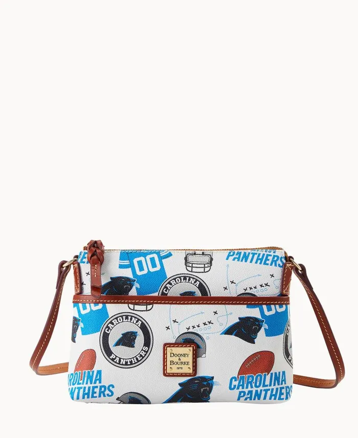 Woman NFL Panthers Ginger Crossbody Panthers Dooney and Bourke Crossbodies
