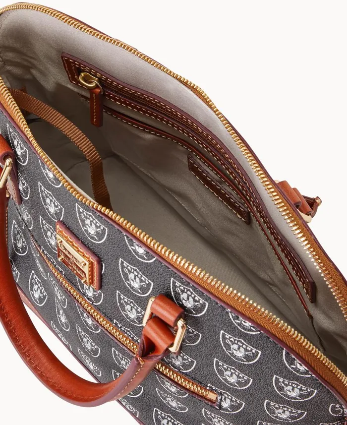 Woman NFL Raiders Domed Zip Satchel Raiders Dooney and Bourke Satchels Woman NFL Raiders Domed Zip Satchel Raiders Dooney and Bourke Satchels