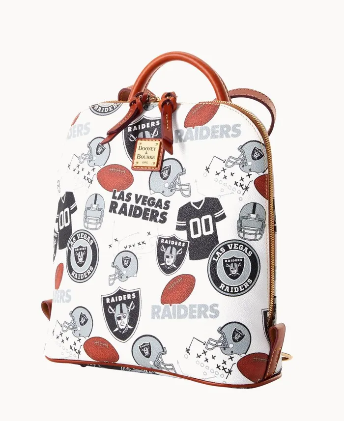 Woman NFL Raiders Zip Pod Backpack Raiders Dooney and Bourke Backpacks Woman NFL Raiders Zip Pod Backpack Raiders Dooney and Bourke Backpacks
