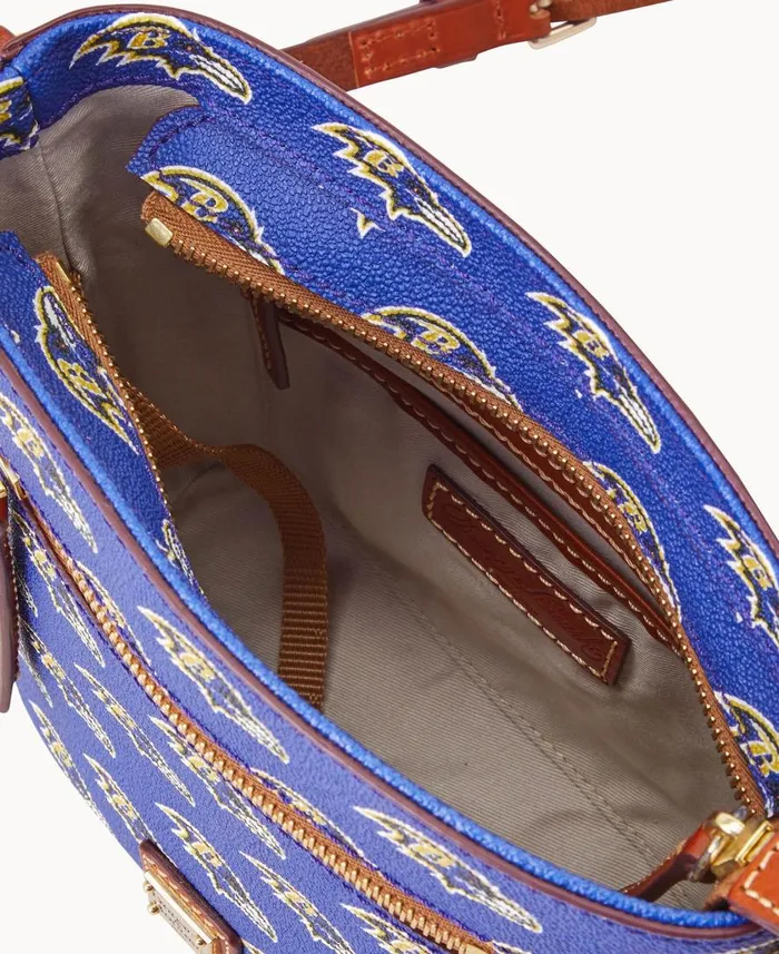 Woman NFL Ravens Small Zip Crossbody Ravens Dooney and Bourke Crossbodies Woman NFL Ravens Small Zip Crossbody Ravens Dooney and Bourke Crossbodies