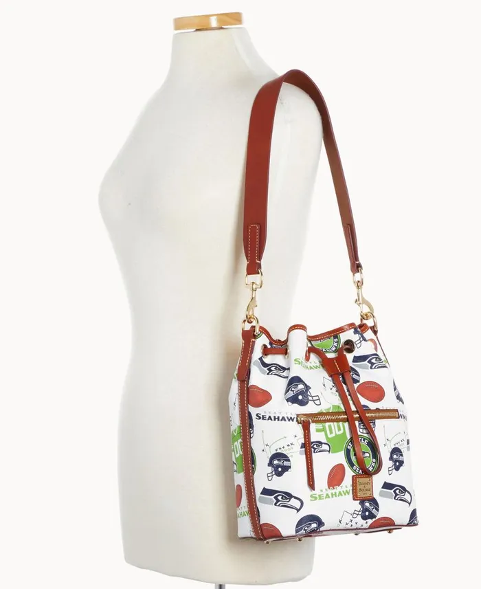 Woman NFL Seahawks Drawstring Seahawks Dooney and Bourke Shoulder Bags Woman NFL Seahawks Drawstring Seahawks Dooney and Bourke Shoulder Bags
