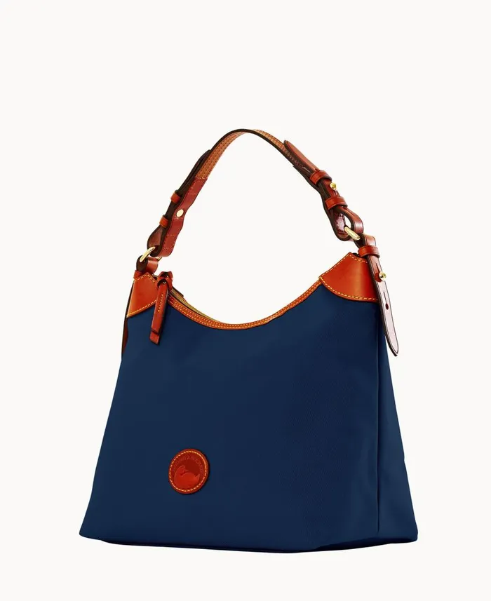 Woman Nylon Large Erica Navy Dooney and Bourke Shoulder Bags Woman Nylon Large Erica Navy Dooney and Bourke Shoulder Bags