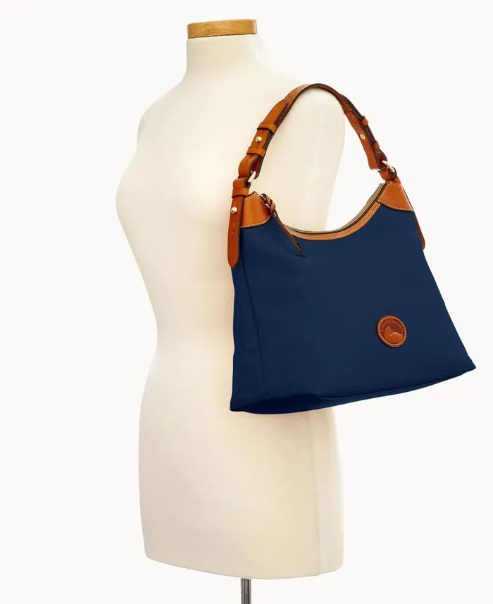 Woman Nylon Large Erica Navy Dooney and Bourke Shoulder Bags Woman Nylon Large Erica Navy Dooney and Bourke Shoulder Bags
