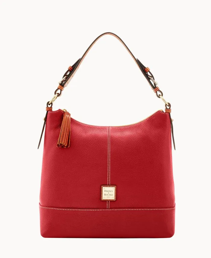 Woman Pebble Grain Sophie Red Dooney and Bourke Shoulder Bags
