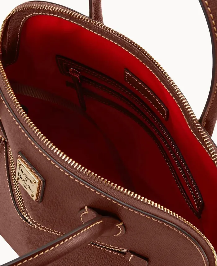 Woman Saffiano Large Domed Satchel Amber Dooney and Bourke Satchels Woman Saffiano Large Domed Satchel Amber Dooney and Bourke Satchels