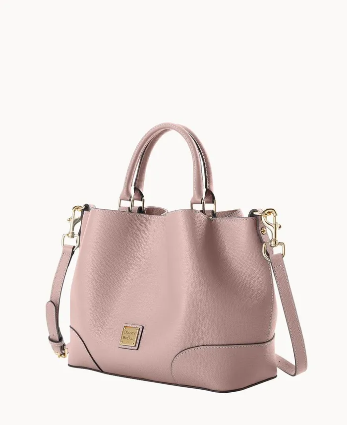 Woman Sorrento Barlow Mushroom Dooney and Bourke Satchels Woman Sorrento Barlow Mushroom Dooney and Bourke Satchels