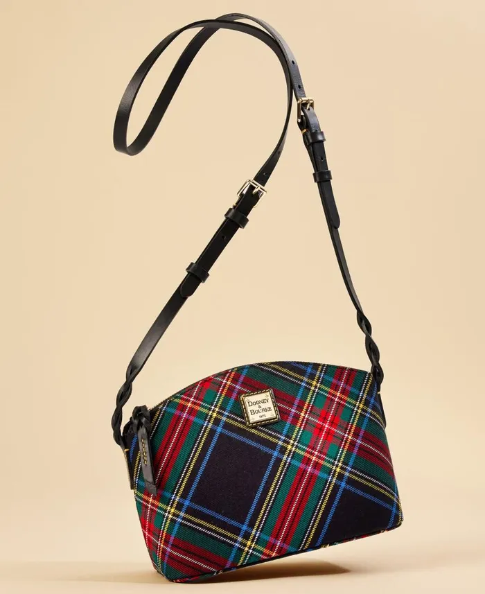 Woman Tartan Penny Crossbody White Dooney and Bourke Crossbodies Woman Tartan Penny Crossbody White Dooney and Bourke Crossbodies
