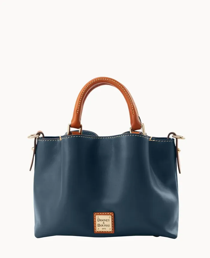 Woman Wexford Leather Mini Barlow Midnight Blue Dooney and Bourke Satchels