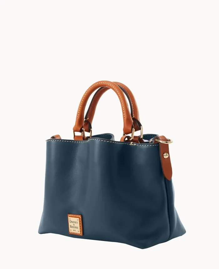 Woman Wexford Leather Mini Barlow Midnight Blue Dooney and Bourke Satchels Woman Wexford Leather Mini Barlow Midnight Blue Dooney and Bourke Satchels