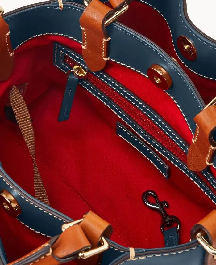 Woman Wexford Leather Mini Barlow Midnight Blue Dooney and Bourke Satchels Woman Wexford Leather Mini Barlow Midnight Blue Dooney and Bourke Satchels