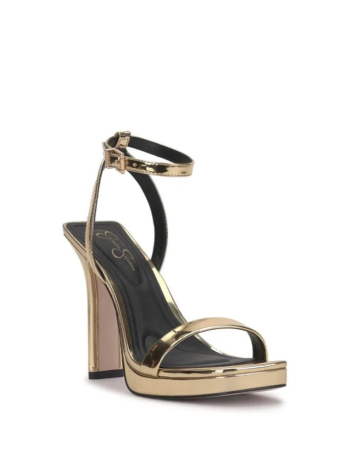Women Adonia High Heel In Gold Jessica Simpson Sandals