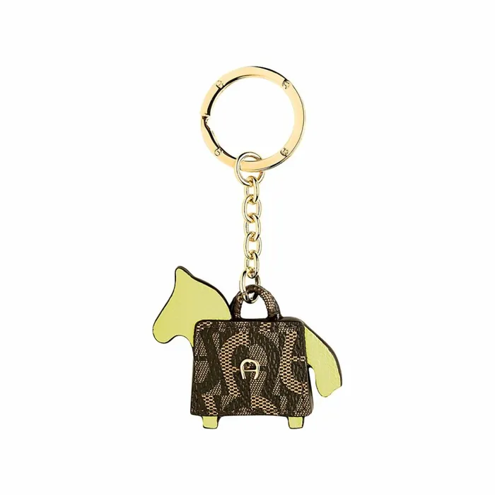 Women Aigner Keychains and Key Cases Keychain Horse And Bag