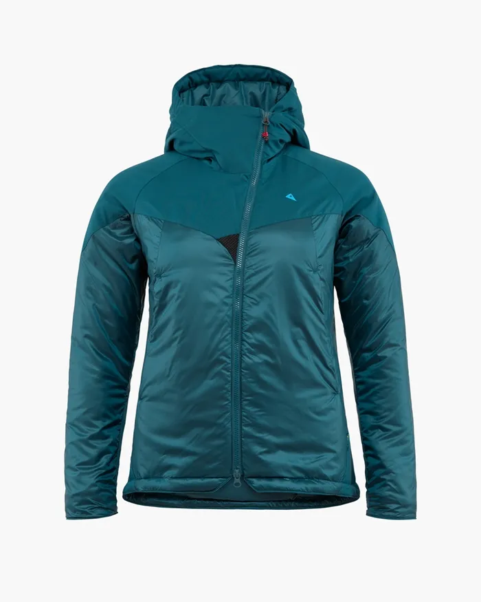 Women Alv Primaloft Hooded Jacket Emerald Green Klttermusen Down and Insulated Jackets