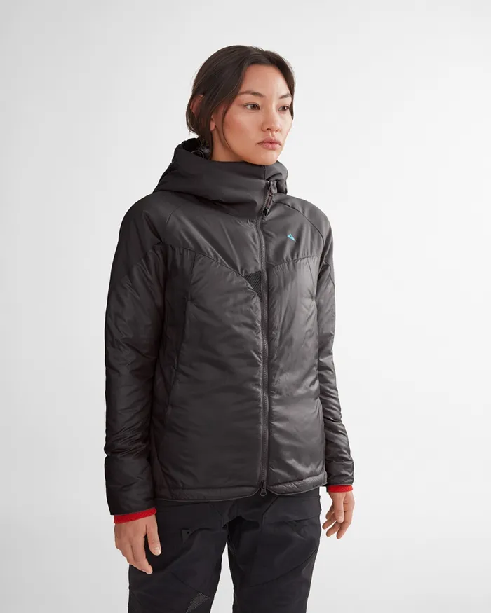 Women Alv Primaloft Hooded Jacket Raven Klttermusen Down and Insulated Jackets