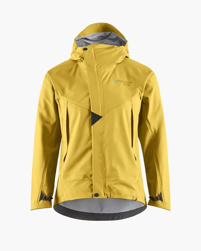Women Asynja Lightweight Cutan Jacket Dusty Yellow Klttermusen Waterproof Jackets