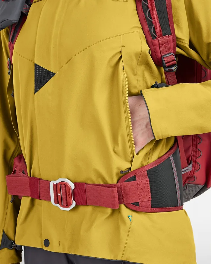 Women Asynja Lightweight Cutan Jacket Dusty Yellow Klttermusen Waterproof Jackets