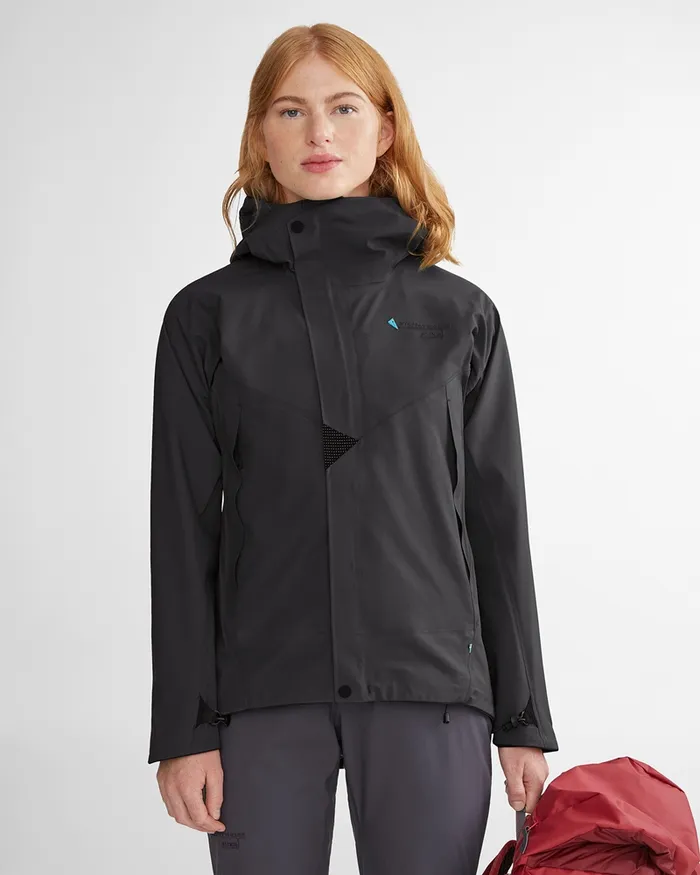 Women Asynja Lightweight Cutan Jacket Midnight Blue Klttermusen Waterproof Jackets