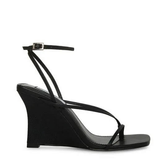 Women ATTINA BLACK Black Steve Madden Sandals