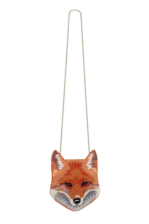 Women Bags Camilla Fox Beaded Bag With Chain Patchwork Heart
