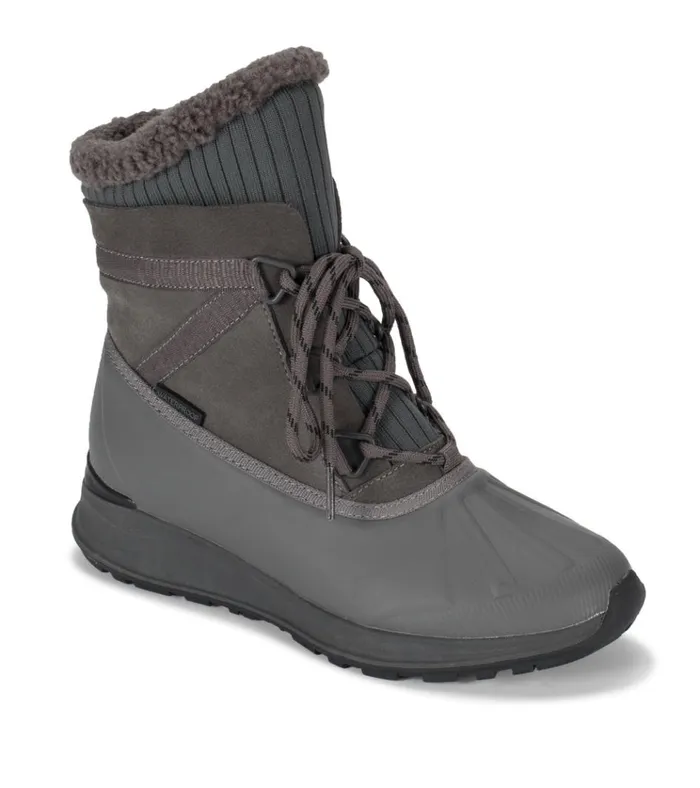 Women Bandie Waterproof Cold Weather Boot Dark Grey Suede Baretraps Cold Weather Boots